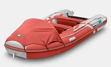 Лодка надувная ПВХ Gladiator E 380PRO (Красно-белый)
