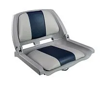 Кресло складное мягкое TRAVELER, цвет серый/синий