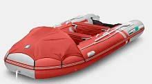 Лодка надувная ПВХ Gladiator E 450PRO (Красно-белый)
