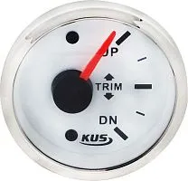 Прибор контроля угла наклона двигателя (trim) 240-33 Ом KUS/Tainor белый 