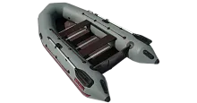 Лодка надувная ПВХ LEADER "Тайга-340" Киль (Серый)