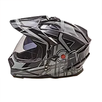 Шлем кроссовый AIM JK802S Black White Grey 2024