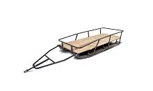 Сани-волокуши для снегохода "ПГК2000" на лыжах черный 