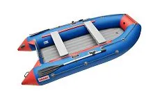 Лодка надувная ПВХ ROGER TROFEY 3100 НДНД (Синий с красным)
