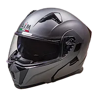Шлем модуляр с подогревом AIM JK906 Grey Metal 2026