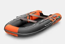 Лодка надувная ПВХ Gladiator E 350S (Оранжево-темносерый)