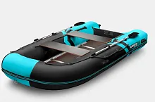 Лодка надувная ПВХ Gladiator B 420 (Черно-бирюзовый)