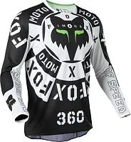 Джерси FOX 360 Nobul Jersey Black White 2022