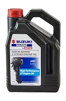 Масло Suzuki 2Т TC-W3 Полусинтетическое моторное 4л 