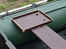 Столик на банку с держателями удилища Патриот