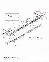 Болт натяжителя гусеницы снегохода M10x1.5x100 Polaris 600-800-850 PRO-RMK/INDY