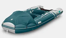 Лодка надувная ПВХ Gladiator E 450PRO (Морской зеленый-белый)