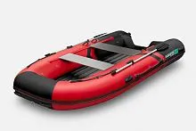 Лодка надувная ПВХ Gladiator E 420S (Красно-черный)