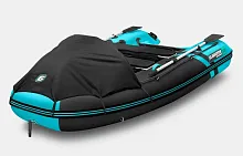 Лодка надувная ПВХ Gladiator E 330PRO (Черно-бирюзовый)
