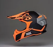 Шлем кроссовый RSX Drive Black Orange Matt 2026