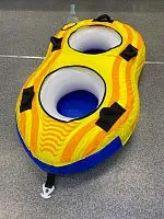 Аттракцион буксируемый Water Sports Миньон Желто-синий 2 местный