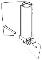 Цилиндр устройства гидроподъема двигателя