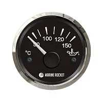 Прибор контроля температуры масла 50-150°С Marine Rocket черный