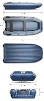 Лодка надувная ПВХ Флагман DK 500 AIR (Серо-синий)