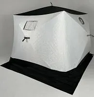 Палатка зимняя HARSAN 5-гранная утепленная (233*233*200 см) 210D Ultrasonic (Белый/серый)