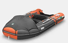 Лодка надувная ПВХ Gladiator E 420PRO (Оранжево-темносерый)