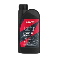 Масло LAVR MOTO GT STREET 4T 10W-40 синтетическое моторное 1 л. (для мотоцикла)