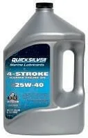 Масло Quicksilver 4Т 25W-40 для ПЛМ Минеральное моторное 4л 