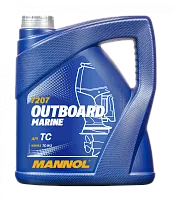 Масло Mannol Outboard Marine 2Т TC-W3 Полусинтетическое моторное 4л