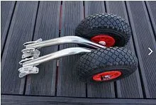 Транцевые колёса для Пайольных лодок Перекидные Нержавеющая сталь Колесец 