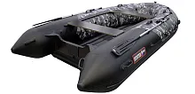 Лодка надувная ПВХ Хантер ПРО 380 (Серый КМФ) 
