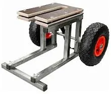 Тележка для моторов 25-30 л/с нержавеющая Колесец