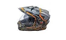 V Шлем кроссовый AIM JK802S Orange Grey Black 2026