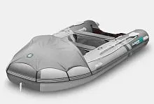 Лодка надувная ПВХ Gladiator E 420PRO (Светло-темносерый)