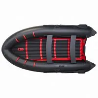 Лодка надувная ПВХ Баджер Air Line 390 (Черный/Красный)