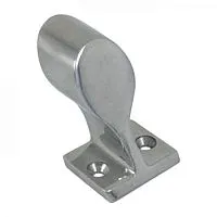 Держатель леера 22мм торцевой несквозной, левый, угол 60