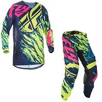 Джерси FLY Racing Kinetic Relapse Black Yellow 2021 