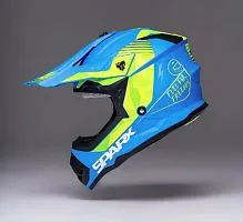 Шлем детский кроссовый SPARX Jet Turbo WS-905  Blue Green 2026