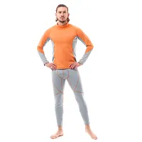 Термобелье DRAGONFLY Orange Grey с высоким воротом 2025