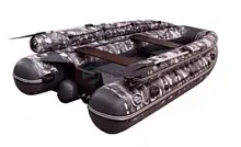 Лодка надувная ПВХ SibRiver Allaska-Drive 360 Lux (Камуфляж серый)