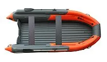 Лодка надувная ПВХ REEF SKAT 370 (Оранжевый + темно-серый)