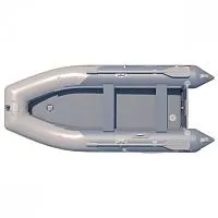 Лодка надувная ПВХ Баджер Fishing Line 390 PRO AD (Серый)
