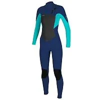 Гидрокостюм женский длинный O'NEILL WMS Epic 3/2 Chest ZIP Full Navy Light Aqua 2022