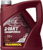 Масло Mannol SNOWPOWER 2Т Cинтетическое моторное 4л (для снегохода)