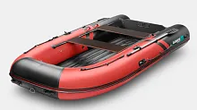 Лодка надувная ПВХ Gladiator E 420S Jet (Красно-черный)