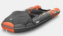 Лодка надувная ПВХ Gladiator E 450PRO (Оранжево-темносерый)
