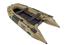 Лодка надувная ПВХ Баджер Heavy Duty 370 AL (Олива)
