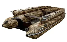 Лодка надувная ПВХ SibRiver Хатанга Jet-425 Lux НДНД (Камуфляж лес)