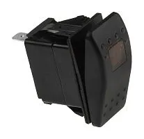 Переключатель двухпозиционный (ON)-OFF 12В/20А 3Р с подсветкой