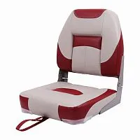 Сиденье мягкое складное с высокой спинкой (Красно-серый)