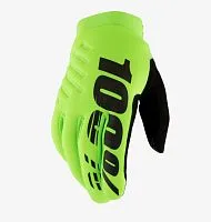 Перчатки 100% Brisker Fluo Yelllow Black 2026